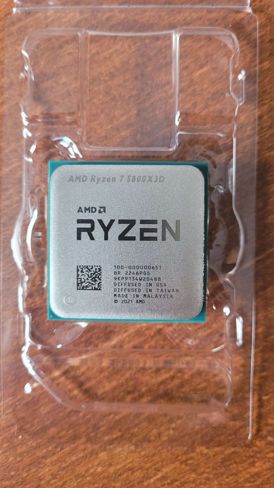 CPU Ryzen 7 5800x3D Processore AMD Ryzen 7 5800X3D (8 cores/16 threads, AM4