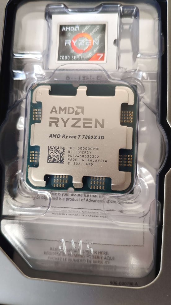Processore AMD Ryzen 7 7800X3D 4,2 GHz/5 GHz | PcComponentes.it
