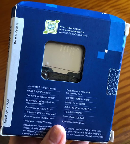 Processore Scatola Intel Core i7-13700K 3,4 GHz | PcComponentes.it