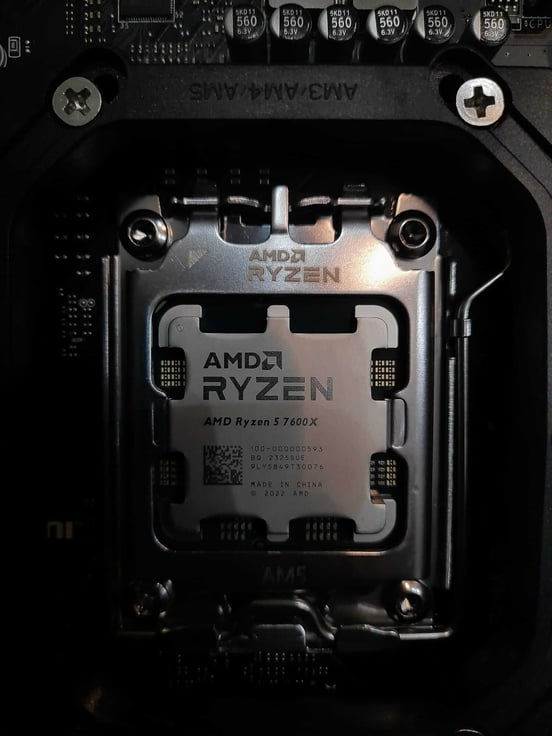 Processore AMD Ryzen 5 7600X 6 Core 4.7 GHz Base 5.3 GHz Turbo