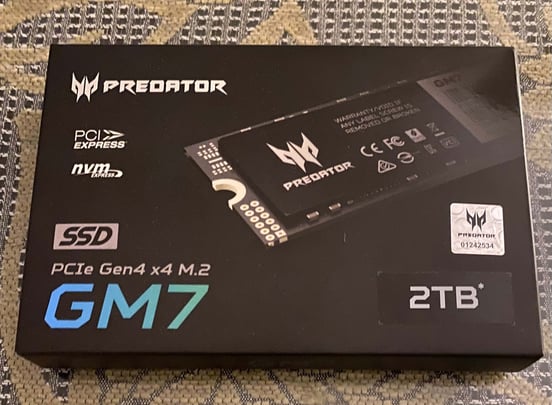 Hard Disk Acer Predator GM7 SSD da 2 TB M.2 PCI Express 4.0 NVMe