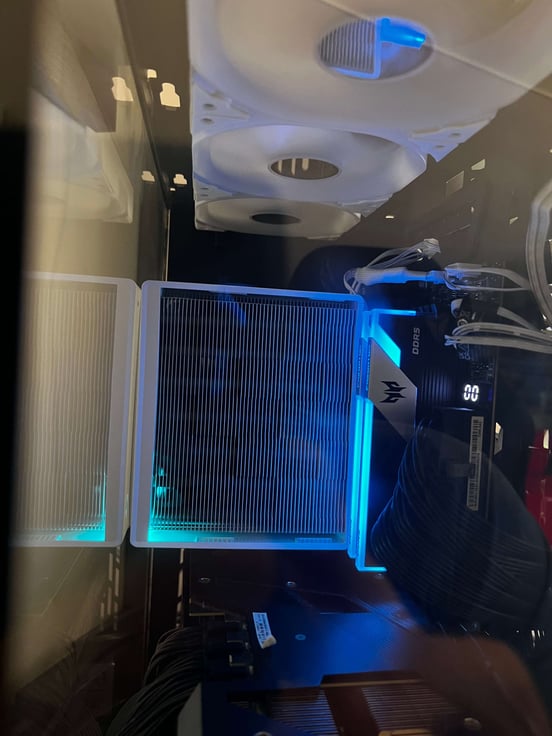 Ventola Di Raffreddamento 4pin LED Blu 120 Mm 25dBA Fan PC Gaming - Foto 5