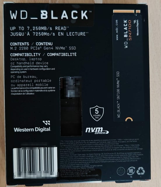 SSD Interno WD_BLACK SN7100 1TB NVMe - Velocità Lettura 7250 MB/s Per Gaming Laptop - Foto 10