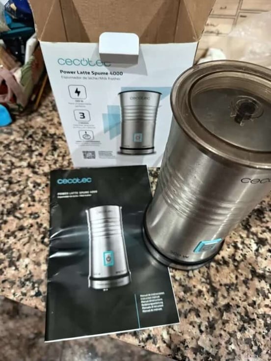 Montalatte Cecotec Power Latte Spume 4000 - SchiumaLatte Wireless, 500W, 3 Modalità - Foto 2