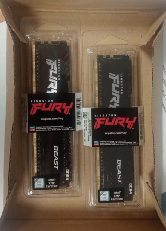 Kingston FURY Beast KF432C16BB 8GB DDR4 3200MHz CL16 - Dissipatore E ECC