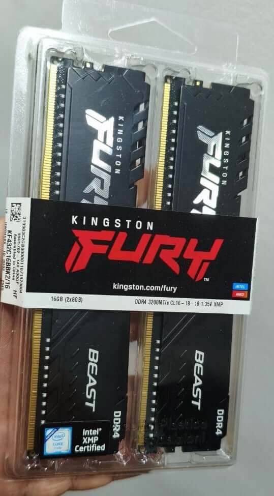 Memoria RAM Kingston FURY Beast DDR4 3200 MHz 16 GB 2x8 GB CL16