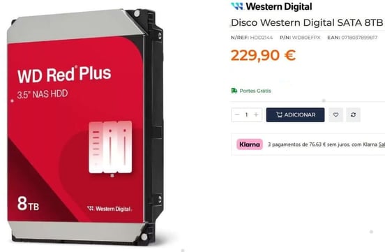 Western Digital Red 3.5 6000 GB Serial ATA III Western Digital Red 3.5 6000 GB Serial ATA III