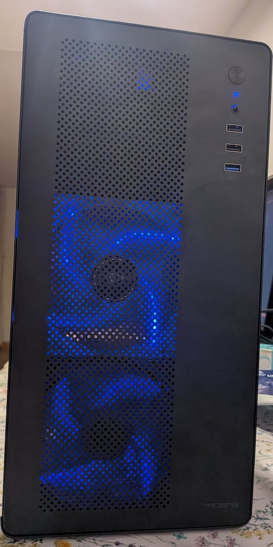 Mars Gaming Tacens AEROM Case Micro-ATX – Mini Tower In Metallo Con Griglia Frontale, Ventola 120mm E USB 3.0